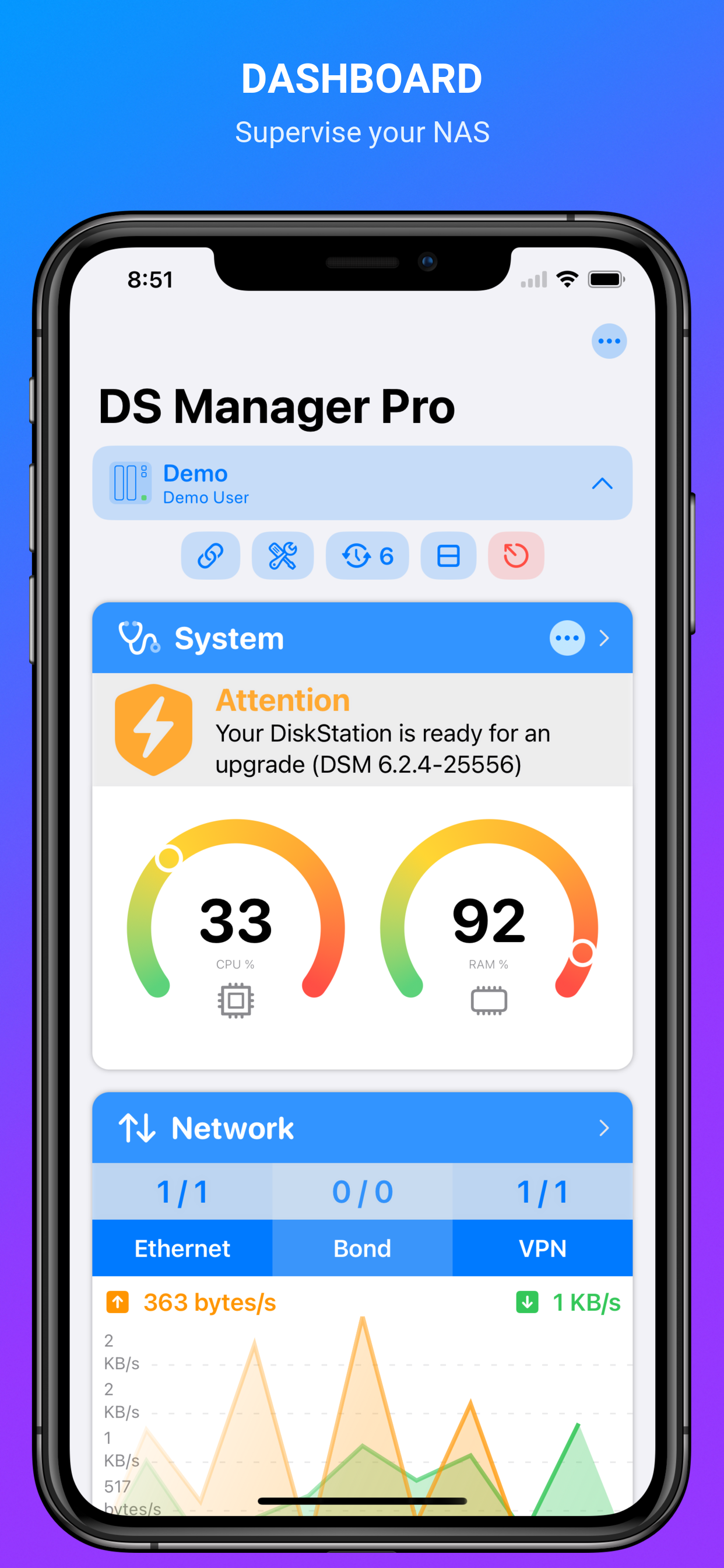 DS Manager Pro - Dashboard